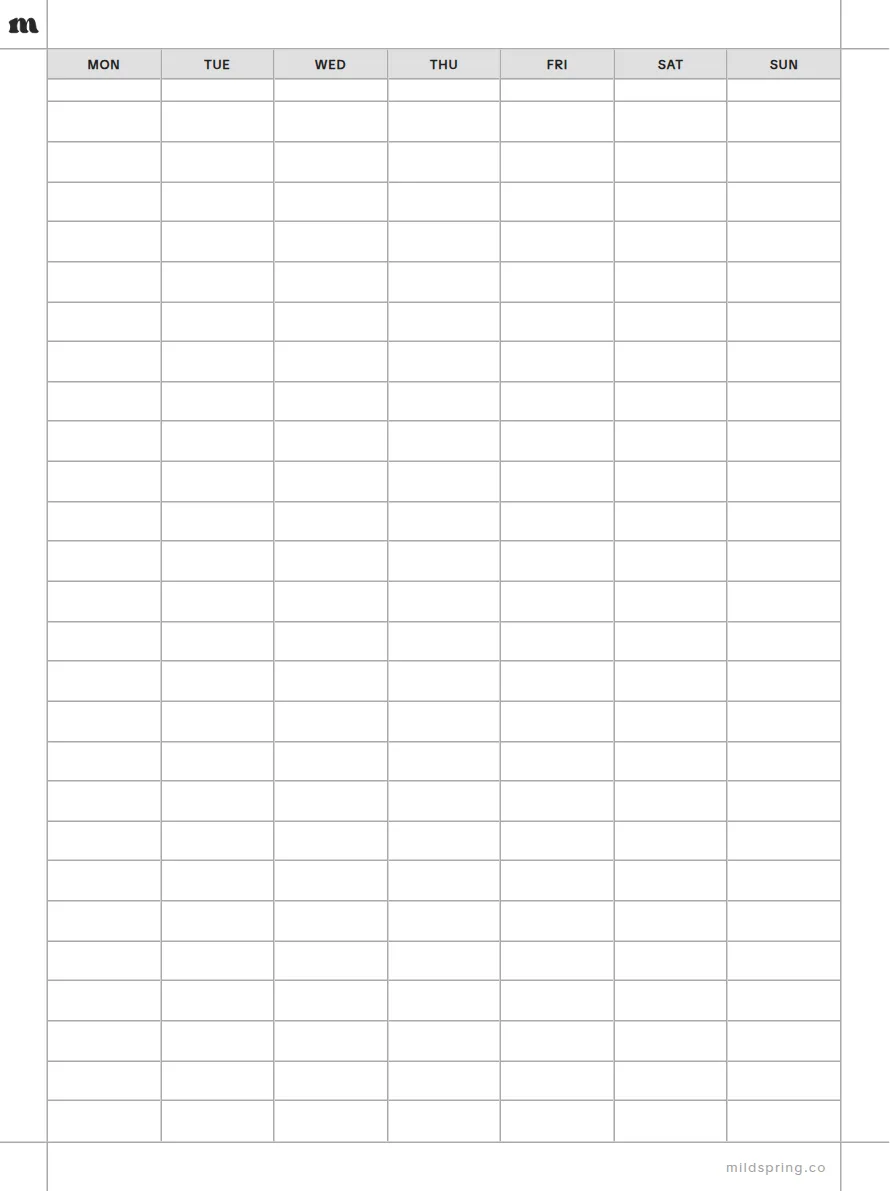 Weekly Planner template page preview